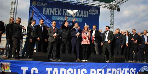 Aylık 110 bin kapasiteli Tarsus Ekmek Fabrikası törenle açıldıs